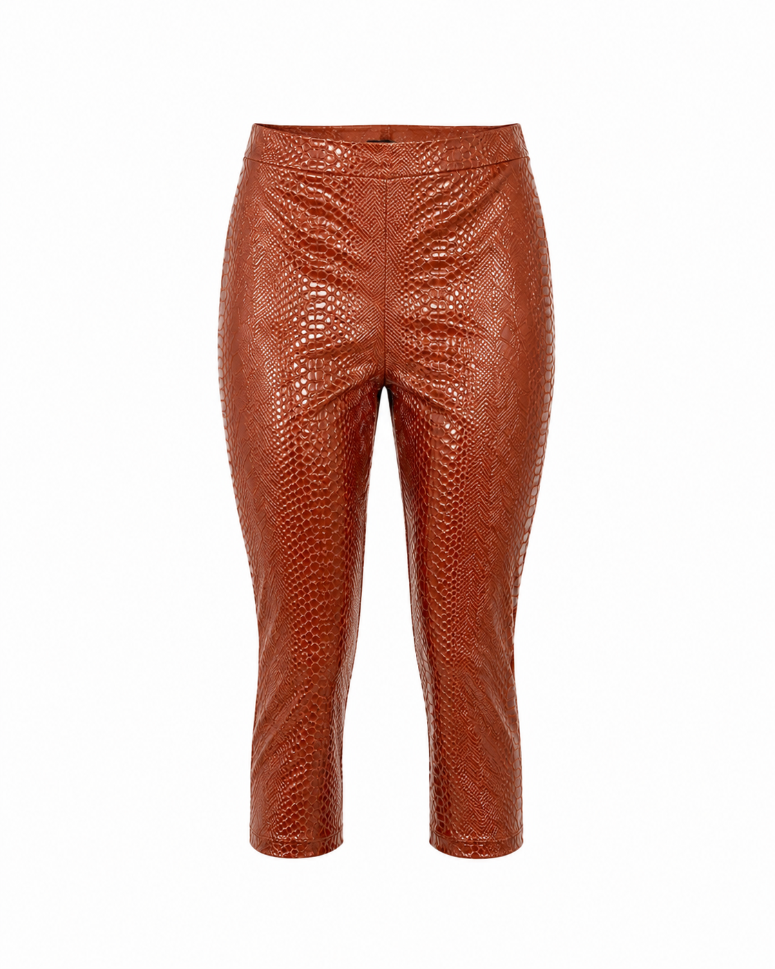 Emerald Snake Print Capri Leggings