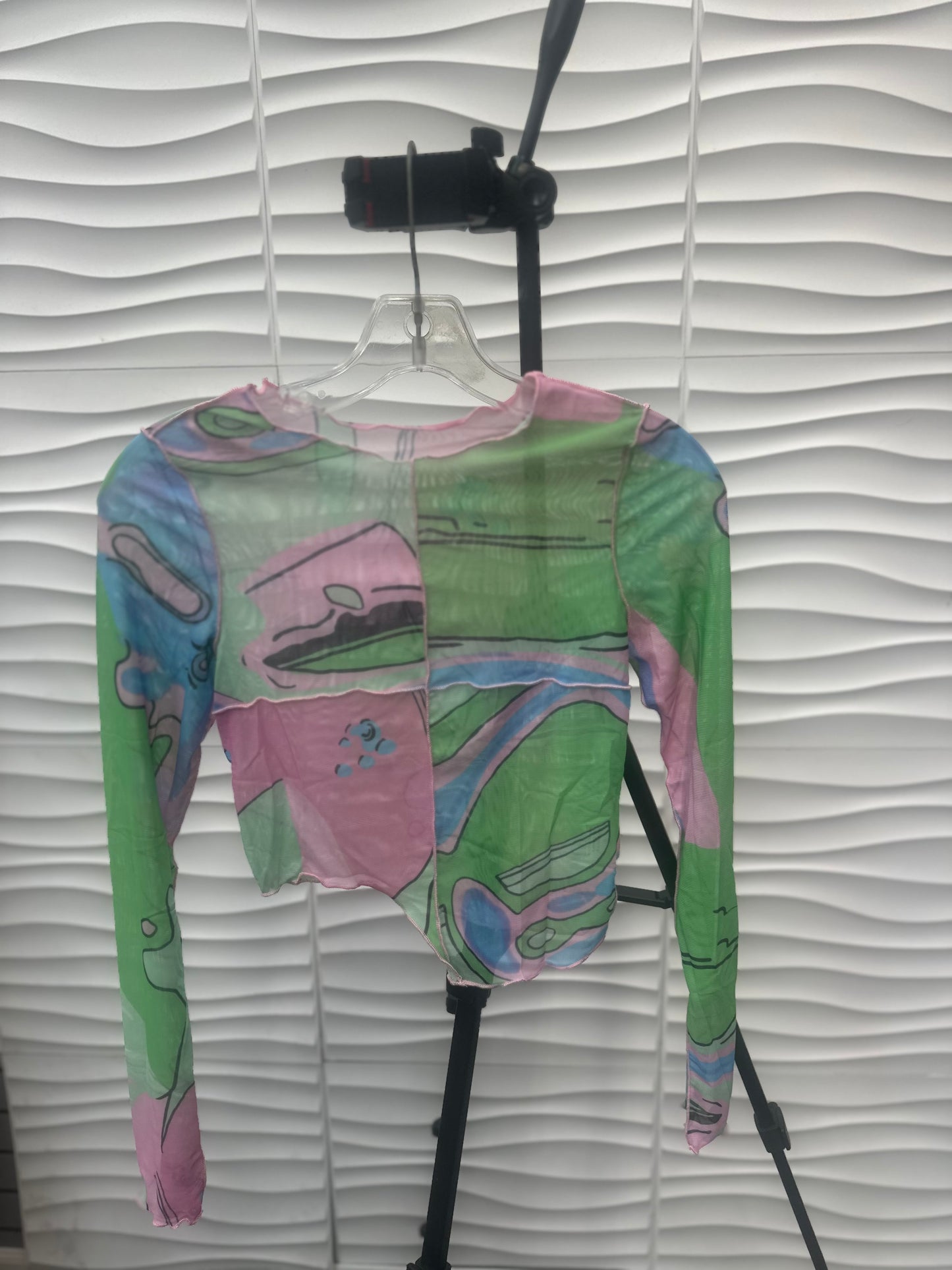 Swirl Vision Mesh Top