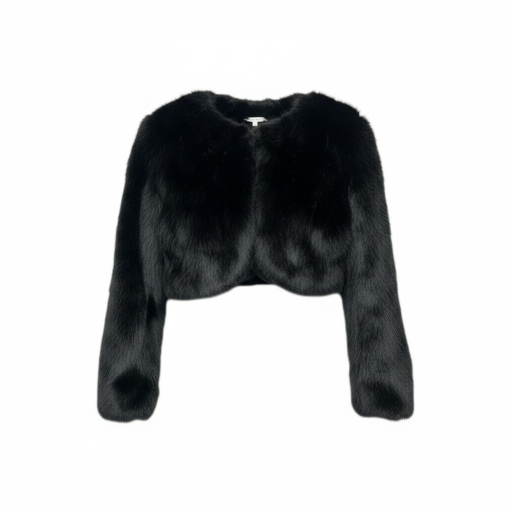 Soft Glam Cropped Fur Jacket