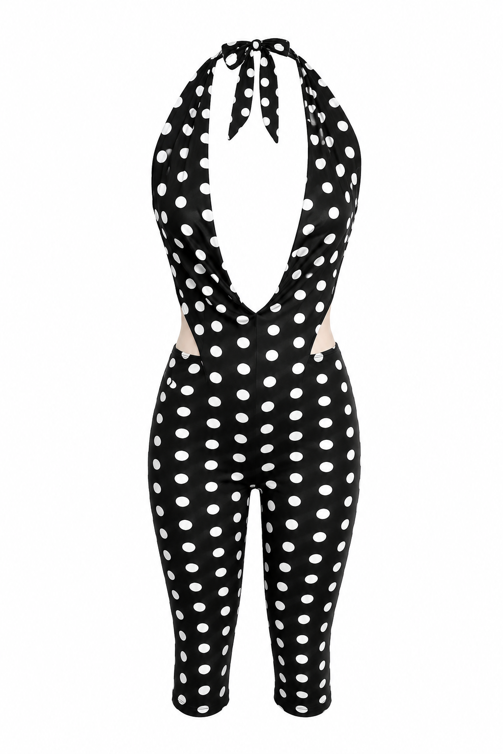 Midnight Dots Capri Jumpsuit