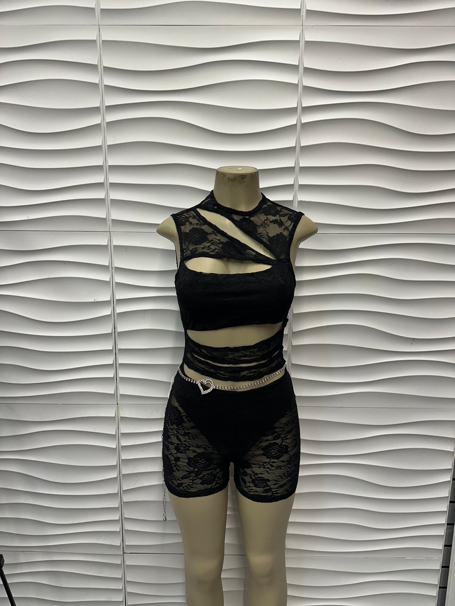 Blackout Lace Set