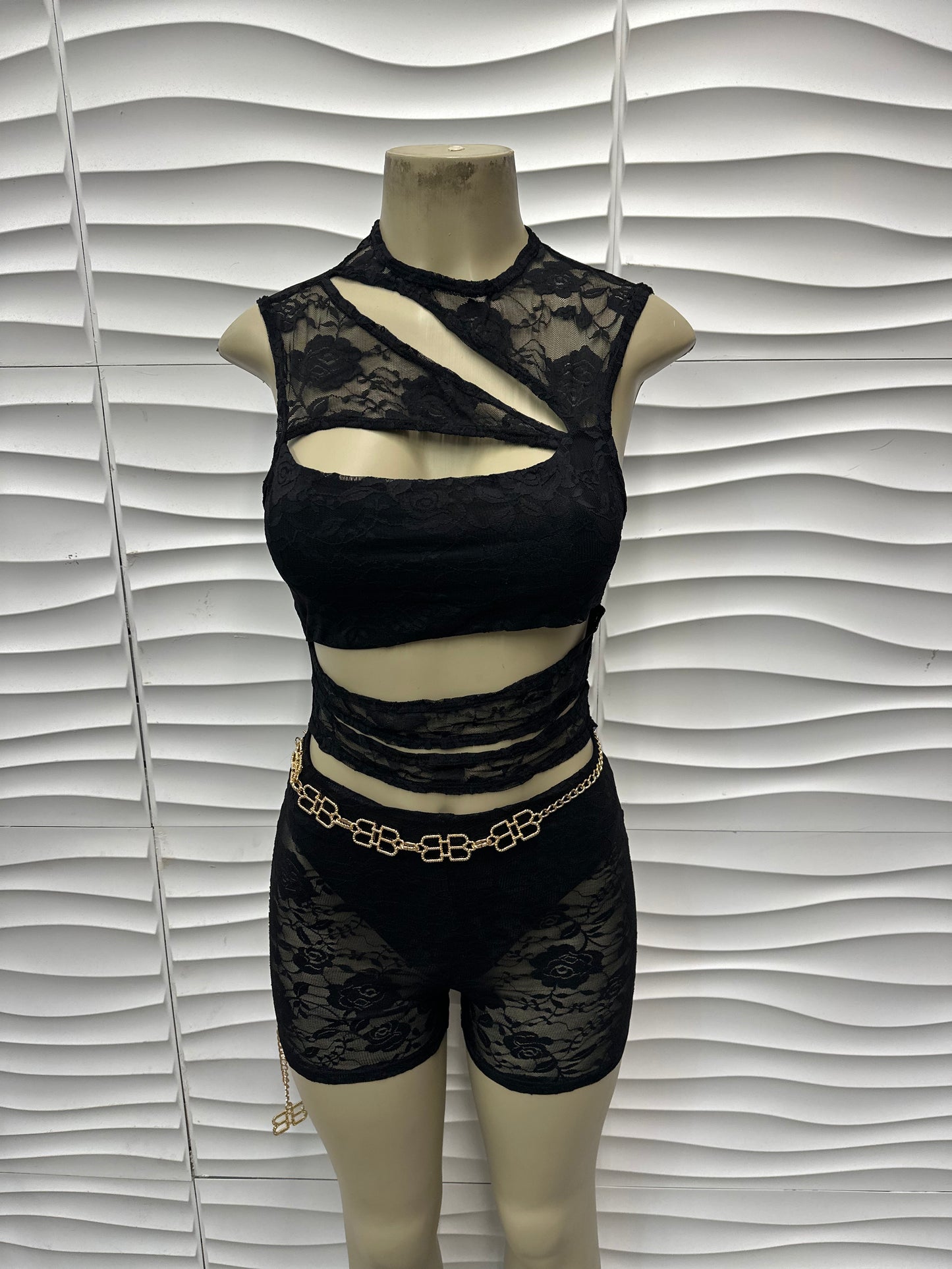 Blackout Lace Set