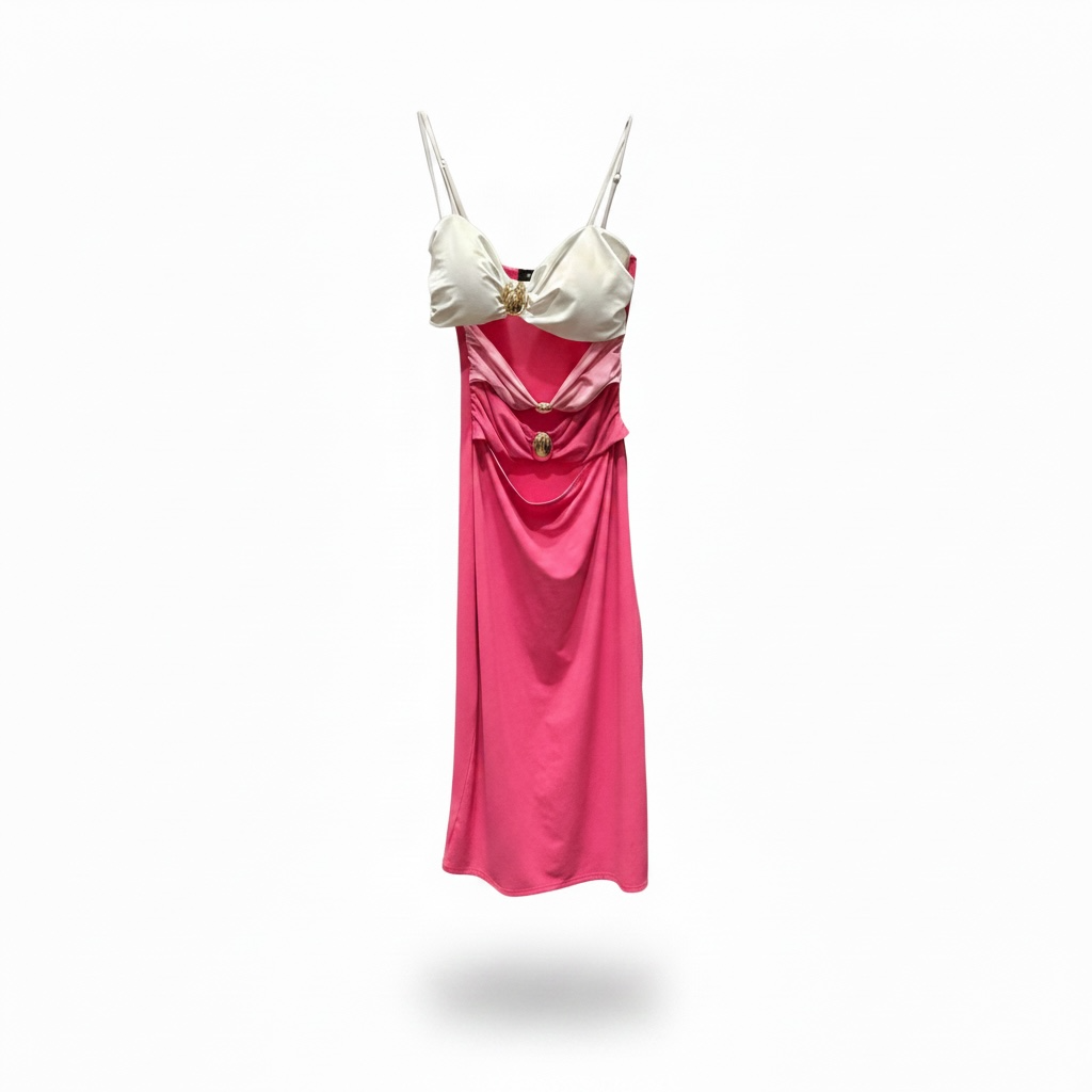 Blush Hour Cutout Midi Dress