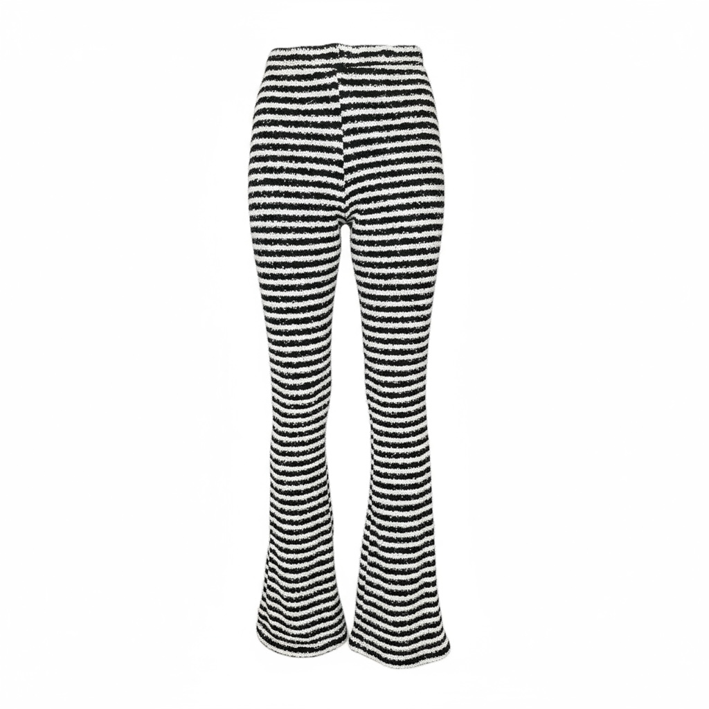 Monochrome Muse Knit Pants