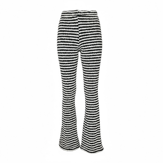 Monochrome Muse Knit Pants