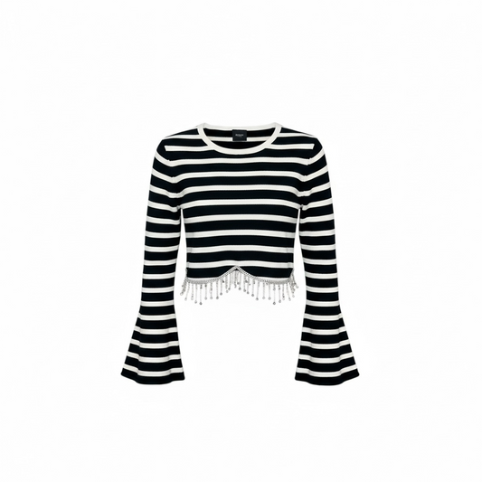 Parisian Pearl Stripe Sweater
