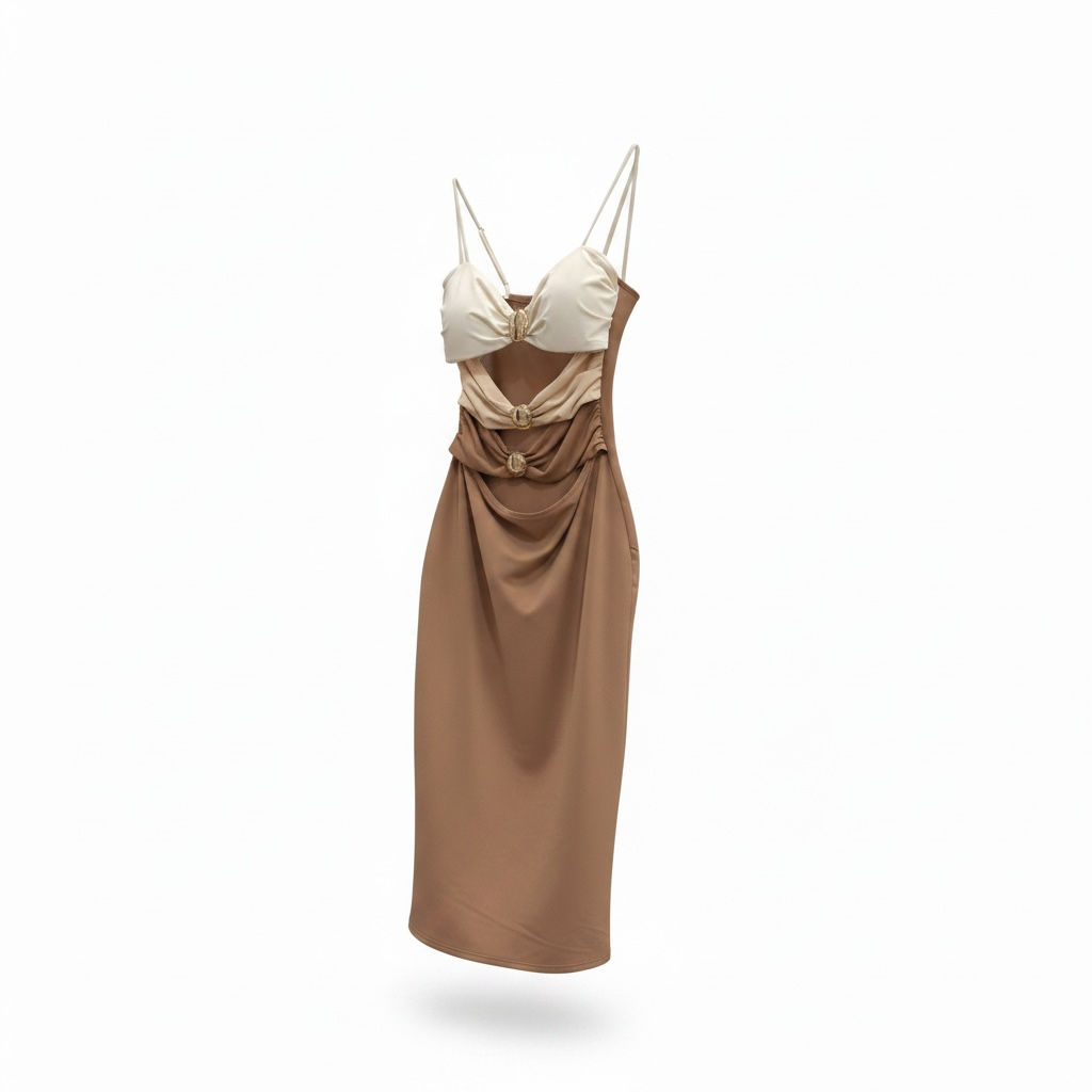 Blush Hour Cutout Midi Dress