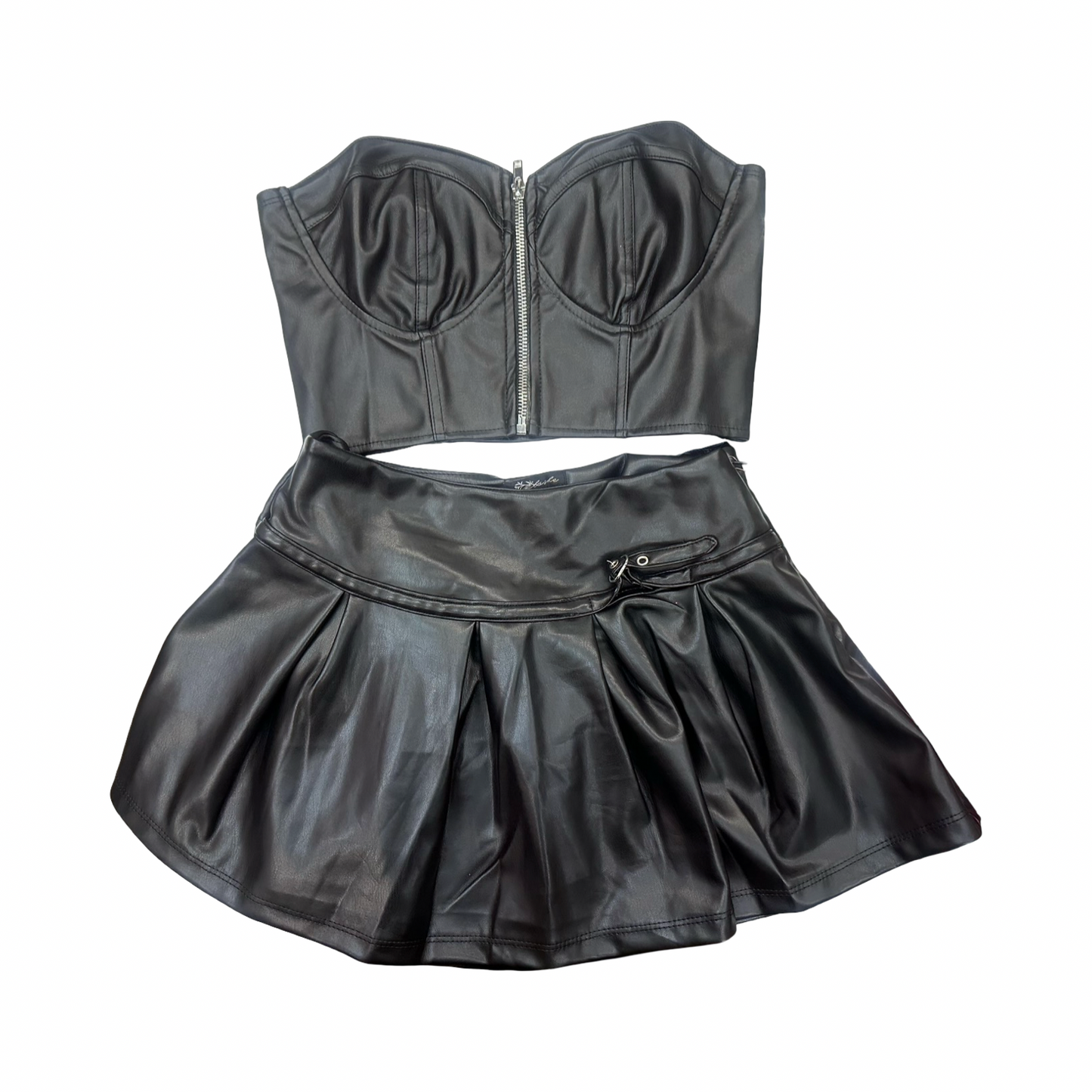 Rebel Leather Two-Piece Set 🖤