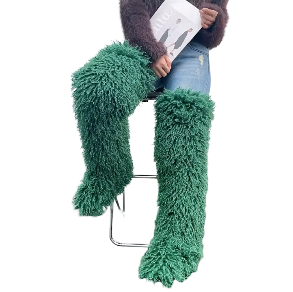 Tall As Me Fur Boots