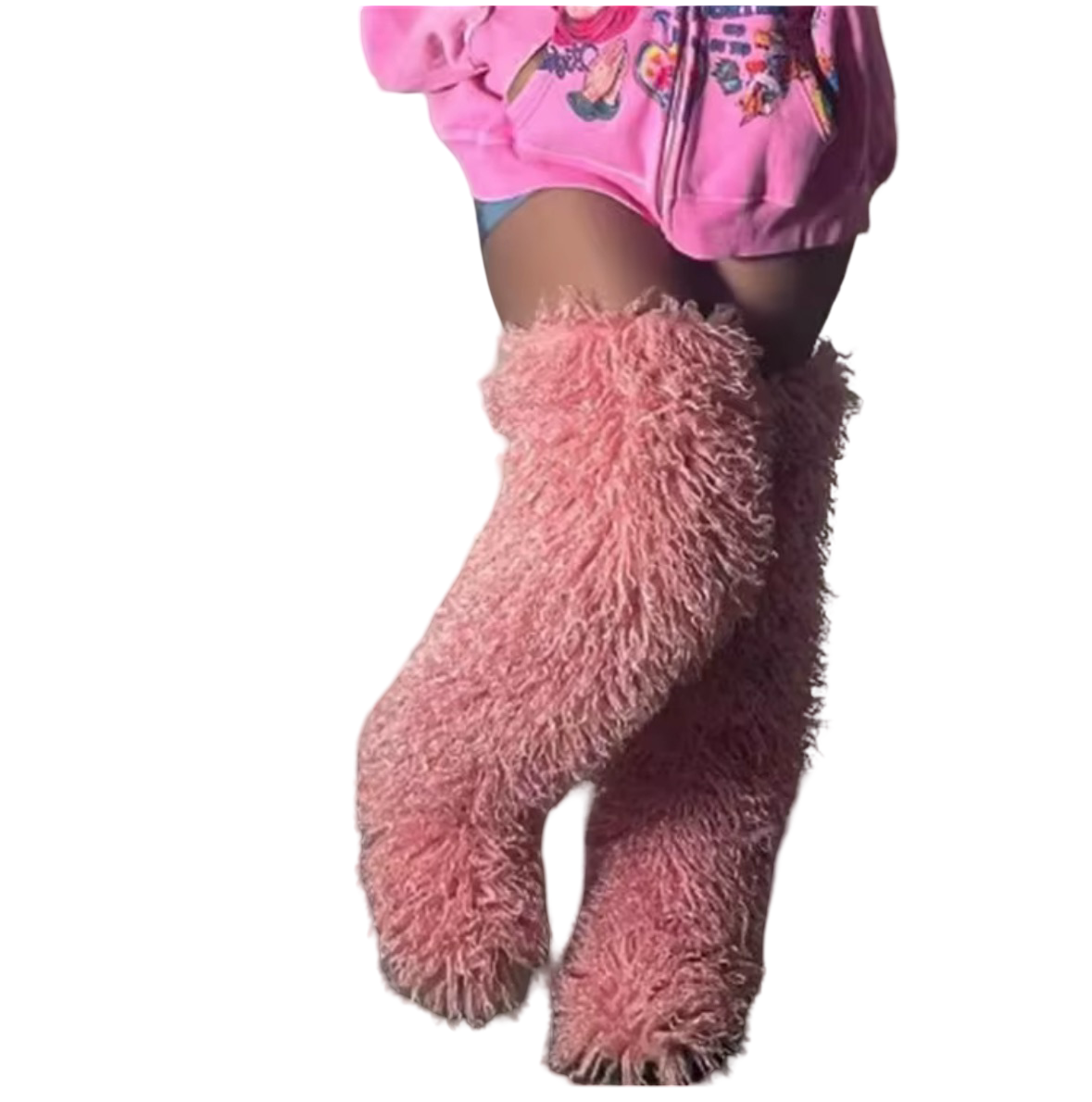 Tall As Me Fur Boots