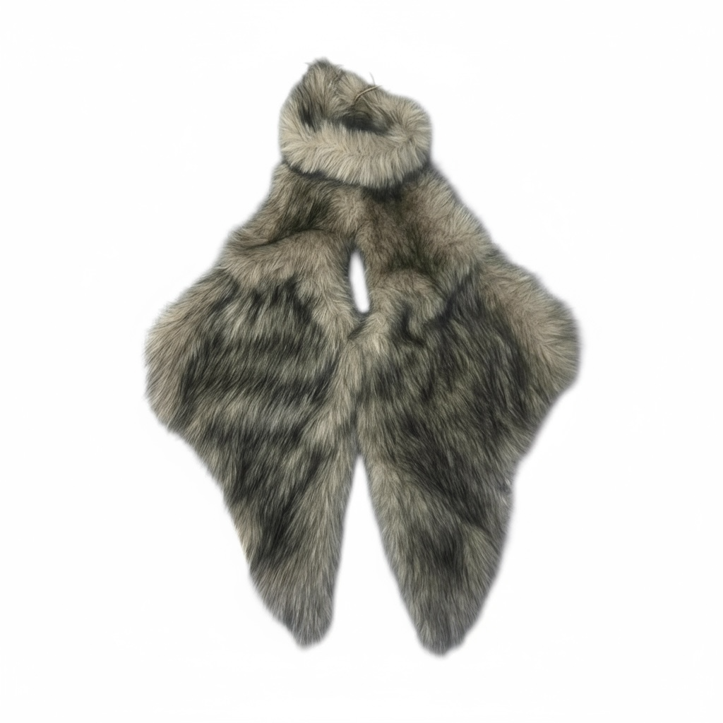 Frosted Faux Fur Wrap