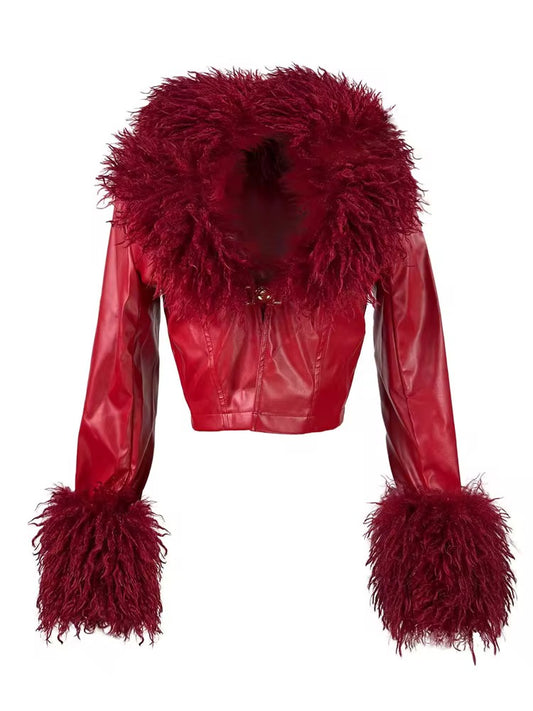 Luxe Feather Trim Jacket