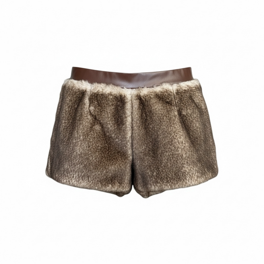 Winter Luxe Faux Fur Shorts