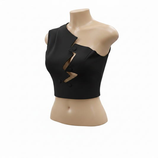 After Dark One-Shoulder Top