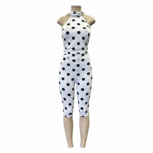 Polka Pop Capri Jumpsuit