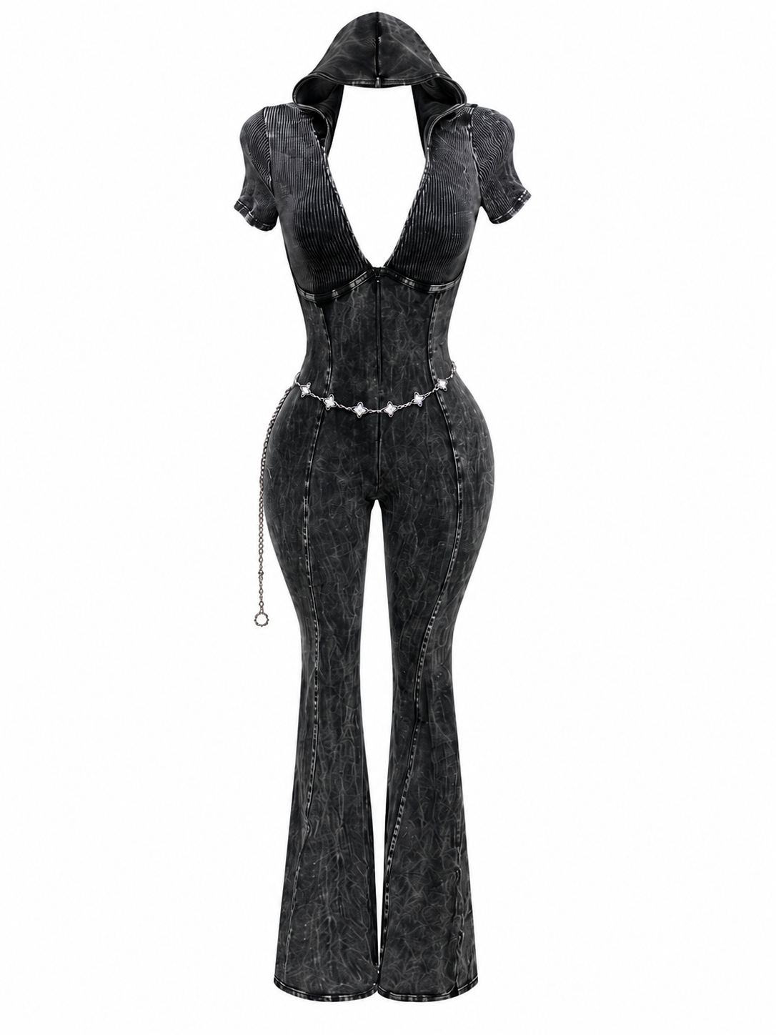 Midnight Muse Hooded Jumpsuit