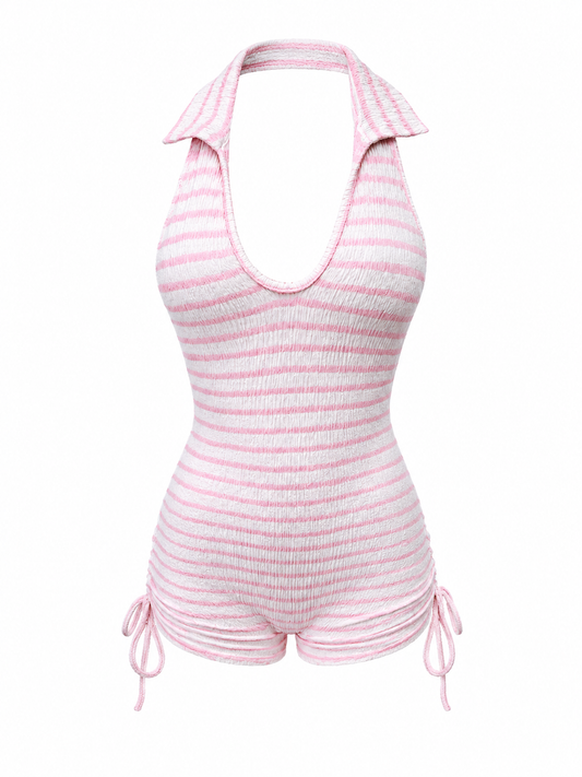 Pink Sugar Halter Romper