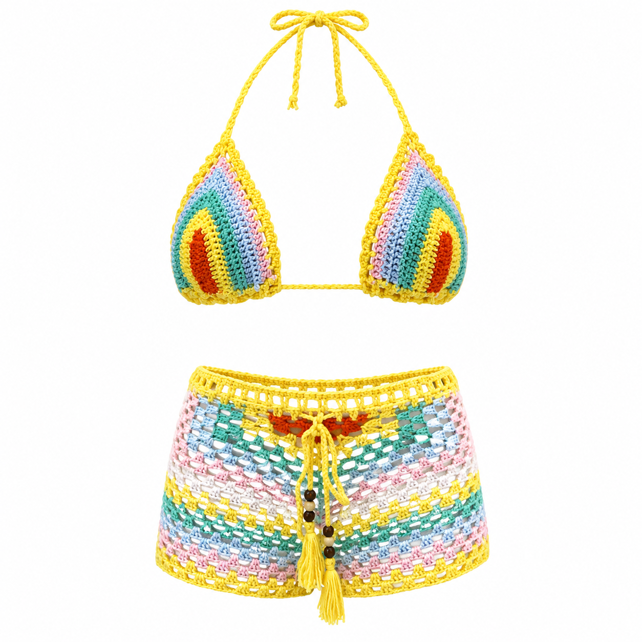 Sunset Crochet Short Set