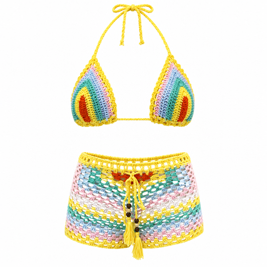 Sunset Crochet Short Set