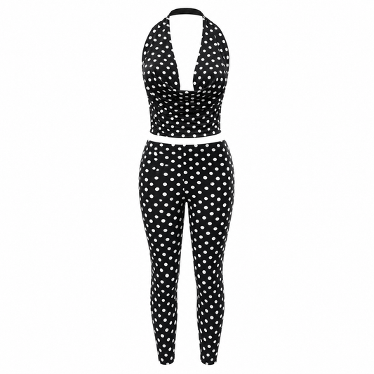Classic Polka Dot Pant Set