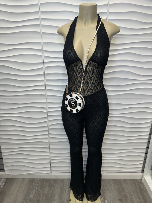Midnight Mesh Jumpsuit