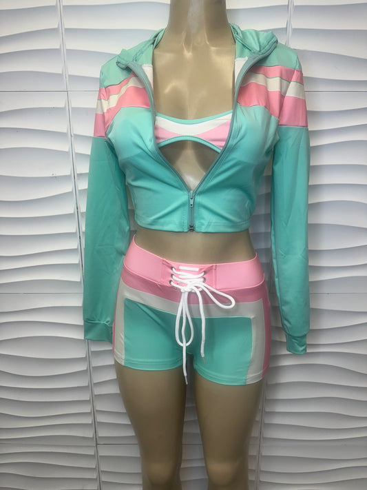 Mint & Pink Sporty Set